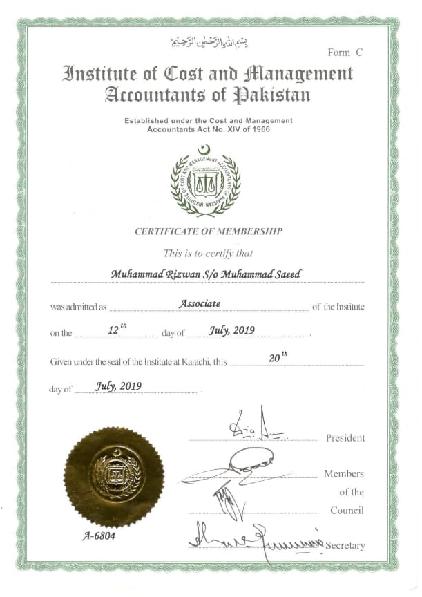 Certification_of_membership